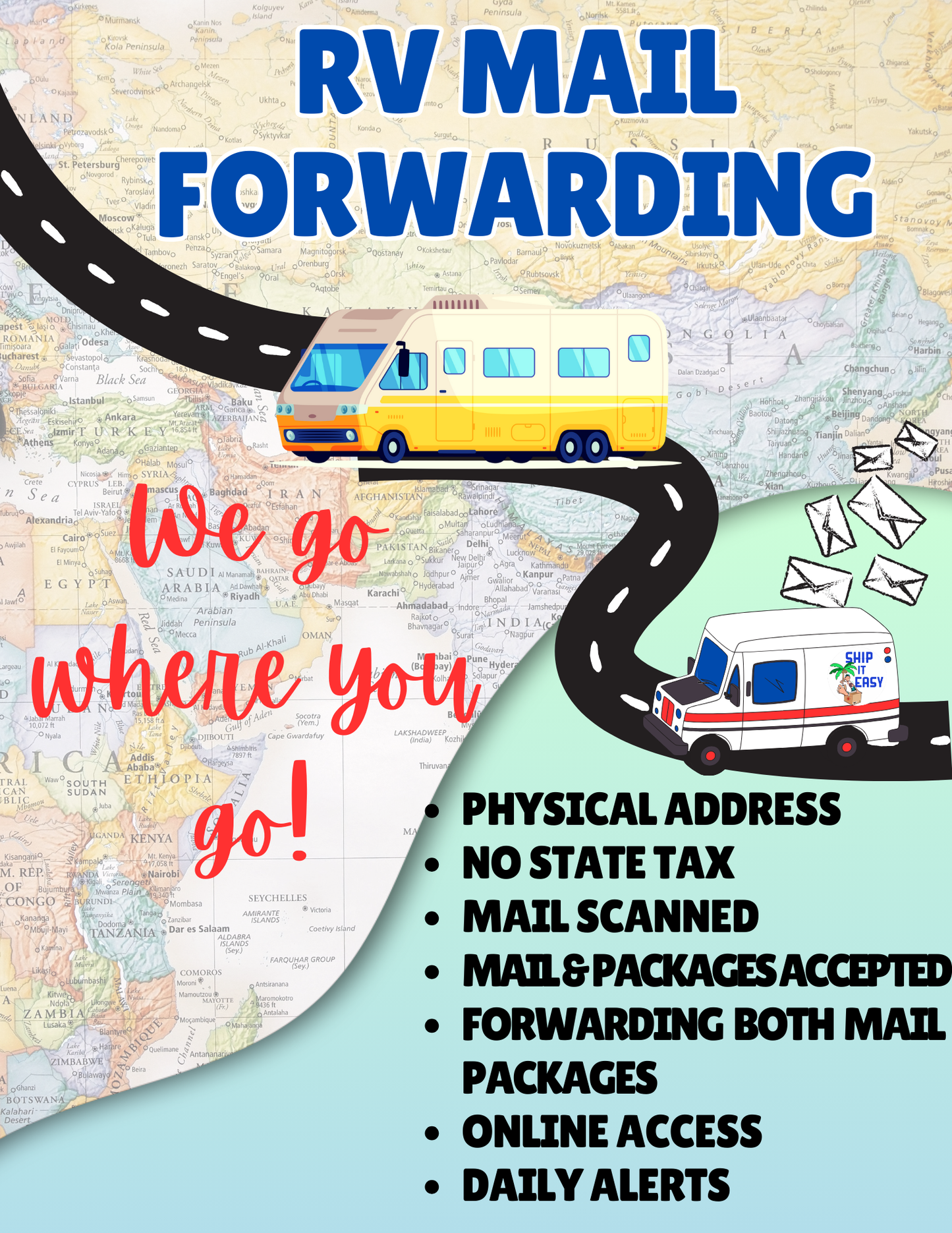 RV Mail Forwarding Service, Florida